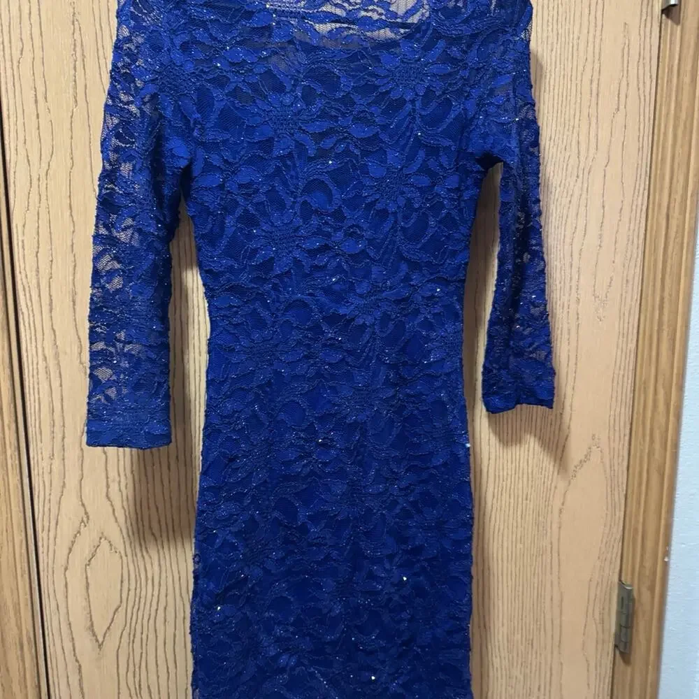 Blue sparkle dress size small ❤️
